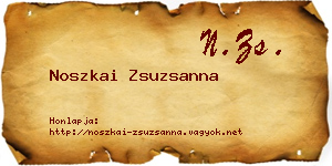 Noszkai Zsuzsanna névjegykártya